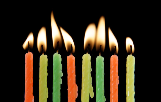 黑色生日蜡烛图片下载