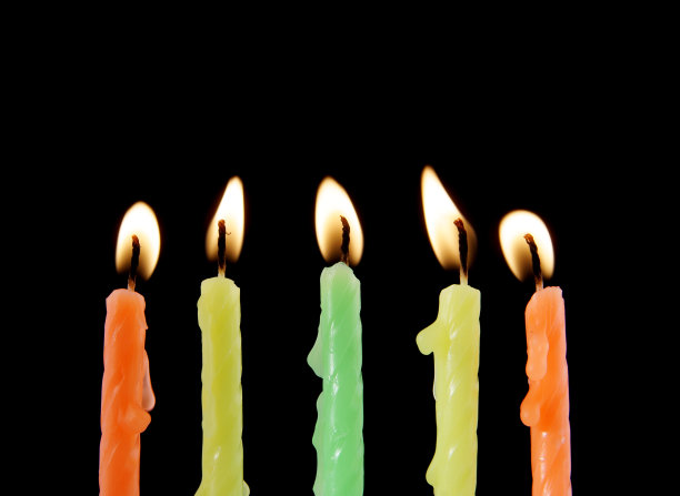 黑色生日蜡烛图片下载