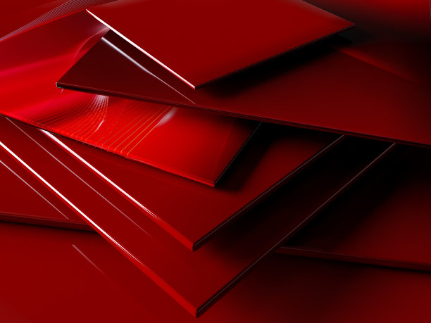 美丽的红色时尚的3d背景设计。图片下载