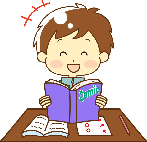 孩子走向书桌图片下载