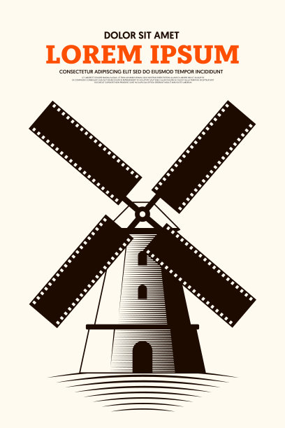电影和电影海报设计模板背景复古复古的风格图片下载