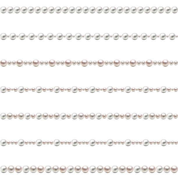 无缝珠珠。珠珠。向量。图片下载