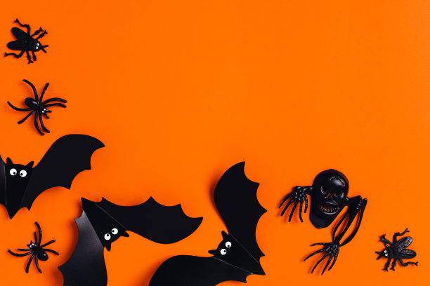 节日贺卡，万圣节恐怖故事。图片下载