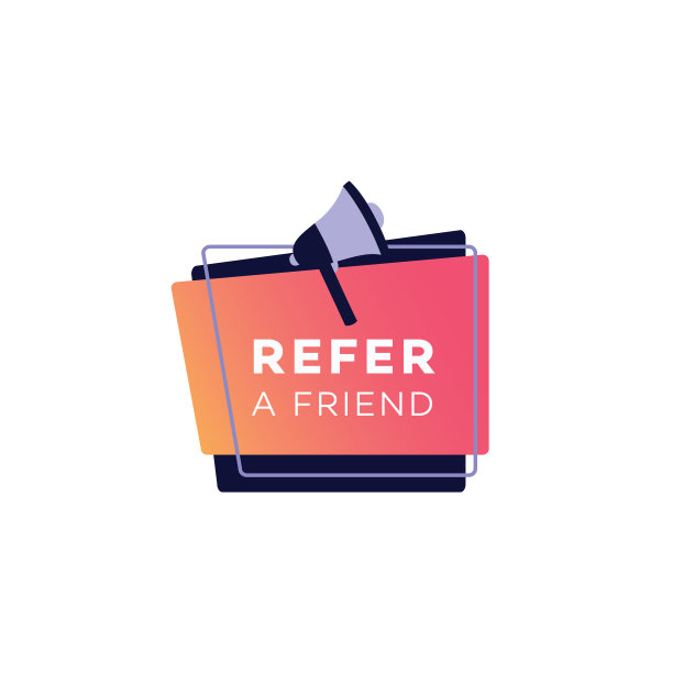 推荐推广几何横幅与扩音器矢量插图孤立。图片下载