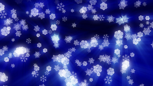 冬天的雪花飘落下来图片下载