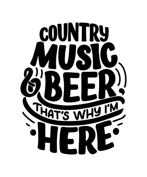 乡村音乐字母报价的节日现场活动海报概念。纹理的插图。牛仔印花设计的搞笑标语。图片下载