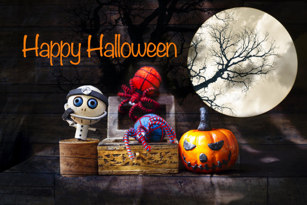 万圣节快乐概念背景图片下载