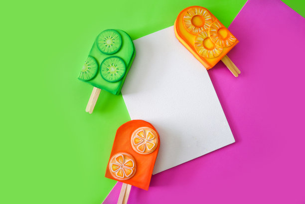 有趣和多彩的冰棒背景-冰淇淋图片下载