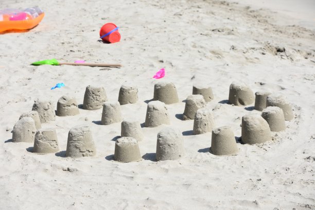 沙滩上的宫殿图片下载