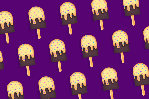 有趣和多彩的冰棒背景-冰淇淋图片下载
