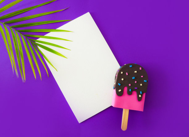 有趣和多彩的冰棒背景-冰淇淋图片下载