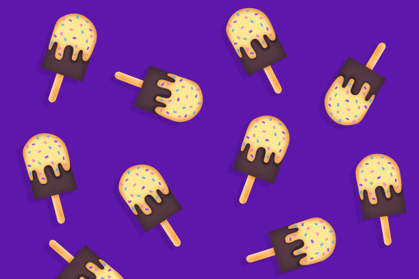 有趣和多彩的冰棒背景-冰淇淋图片下载