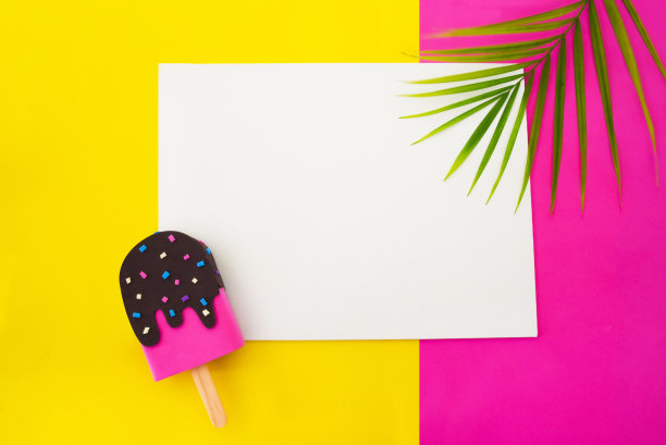 有趣和多彩的冰棒背景-冰淇淋图片下载