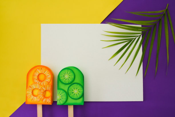 有趣和多彩的冰棒背景-冰淇淋图片下载