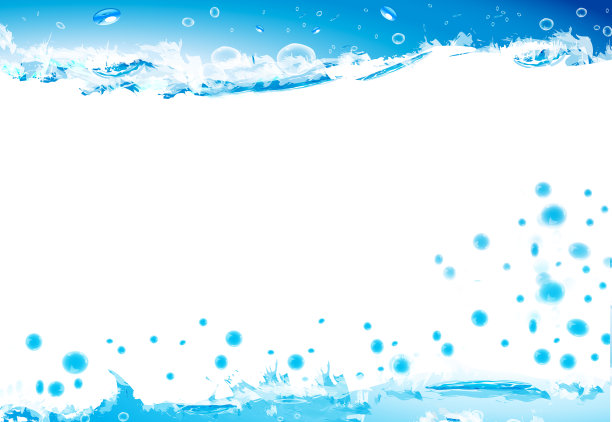 背景水和波浪与复制空间图片下载