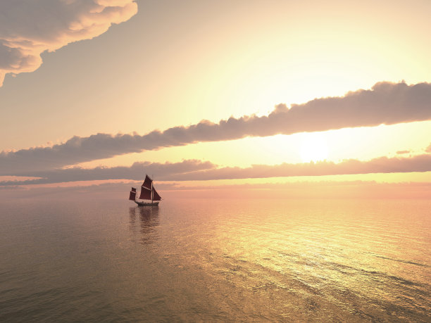 远处的帆船图片下载