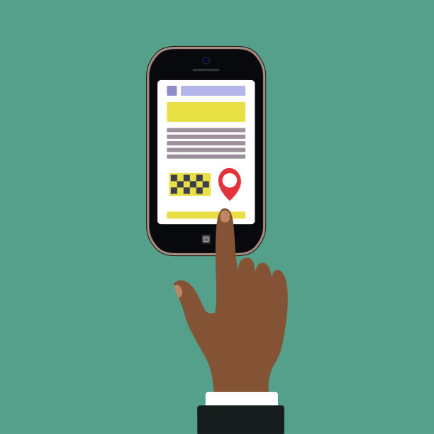 的手。黑人，智能手机和在线出租车服务。图片下载