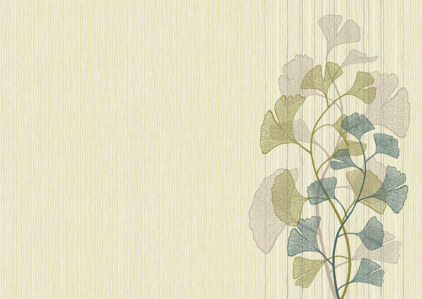 复古的银杏背景图片下载