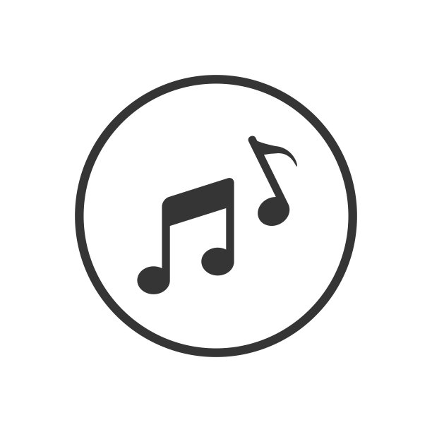 音乐图标。矢量图素材图片
