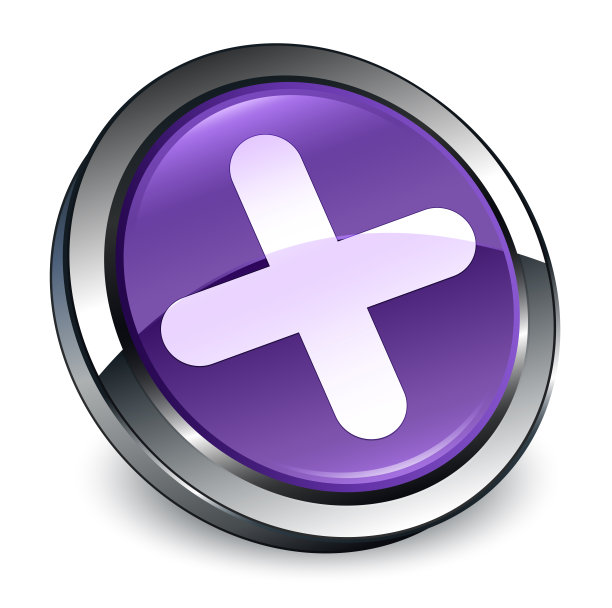 加上图标3d紫色圆形按钮图片下载