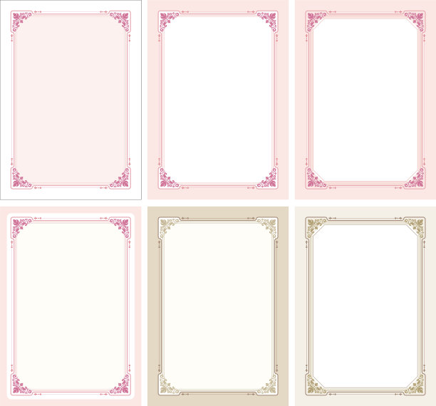 装饰框。素材图片