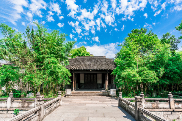 古镇的石径图片下载