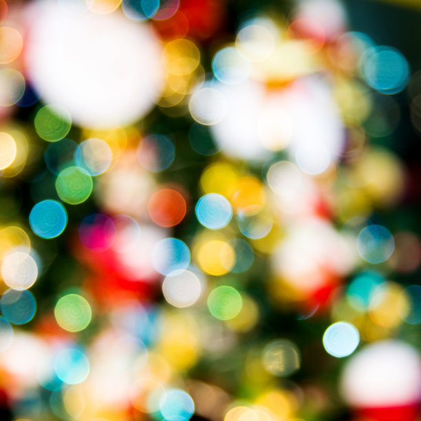 彩色的散景灯作为背景图片下载