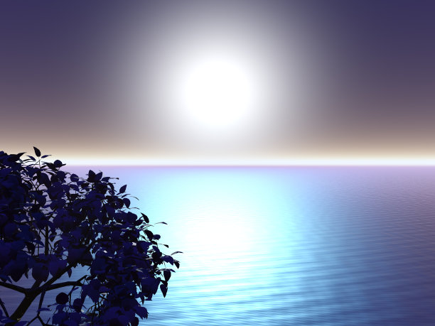 晴天海景蓝天图片下载