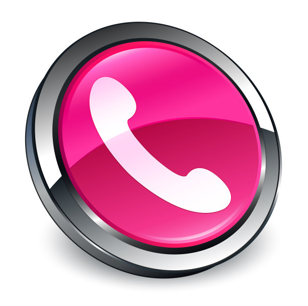 手机图标3d粉色圆形按钮图片下载