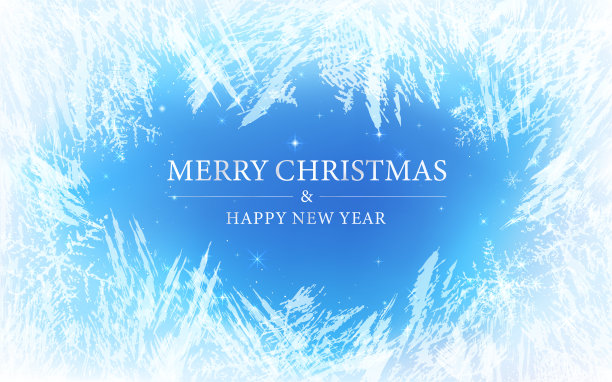 霜纹背景(圣诞快乐)图片下载
