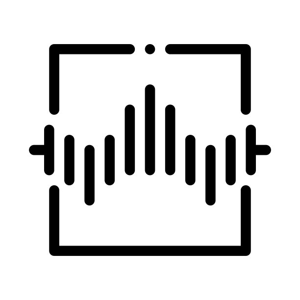 无线传感器语音控制图标矢量插图图片下载