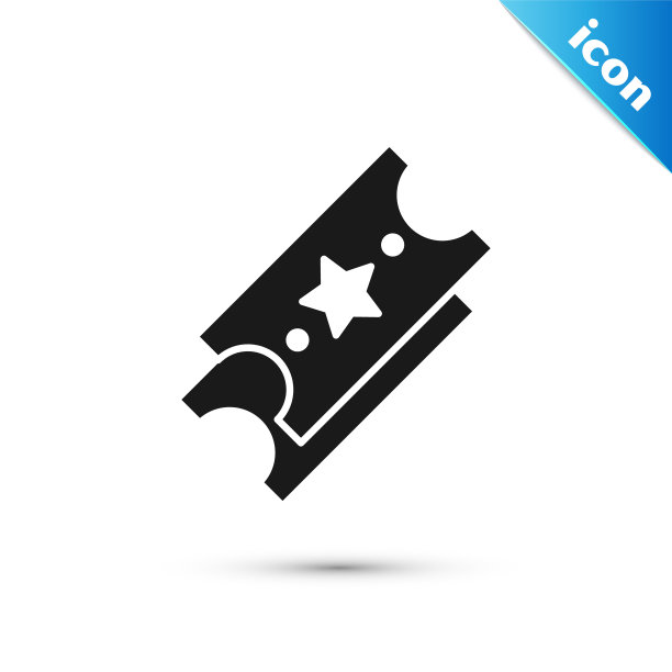 黑色彩票图标孤立在白色背景上。宾果，乐透，现金奖励。经济上的成功，繁荣，胜利，幸运。矢量图图片下载