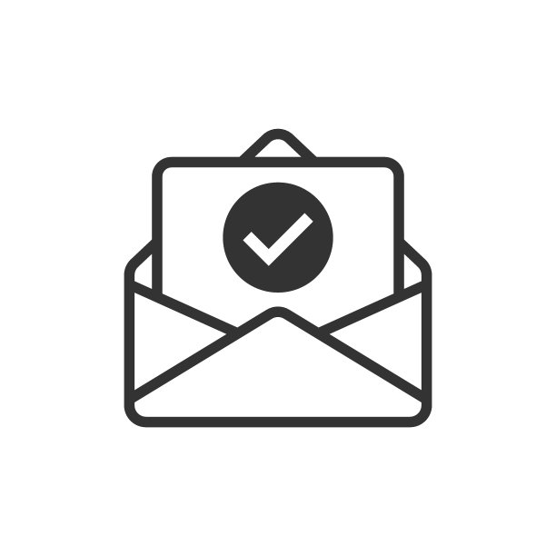 扁平风格的已确认文档信封图标：在白色孤立背景上验证矢量图，接收业务概念图片下载