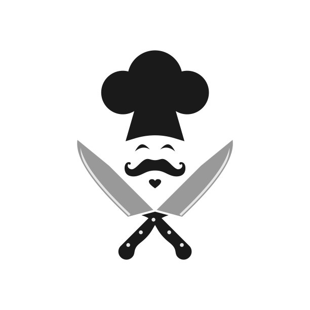 抽象厨师厨师饼干刀图标图片下载