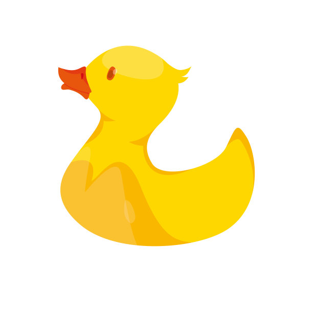现代矢量插图的黄色橡皮鸭洗澡和水疗。图片下载