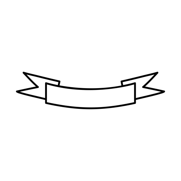 剪影标签与丝带图标设计矢量插图图片下载