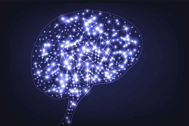 智能的概念和大脑的医学图像。图片下载