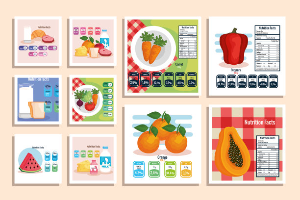 营养成分与健康食品图片下载