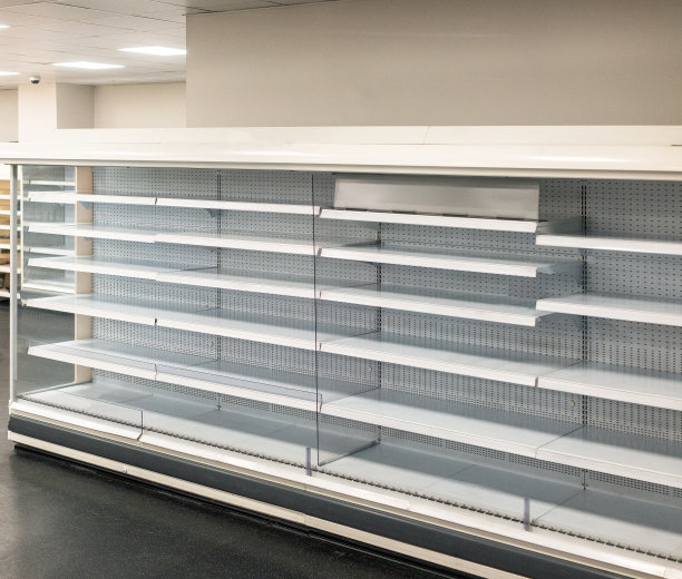 空的超市货架上图片下载