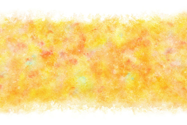 秋天的黄色和色彩抽象上的自然水彩手绘背景图片下载