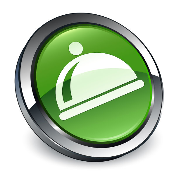 菜菜图标3d软绿色圆形按钮图片下载