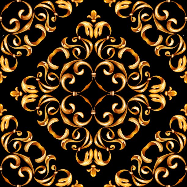 无缝金色菱形图案图片下载