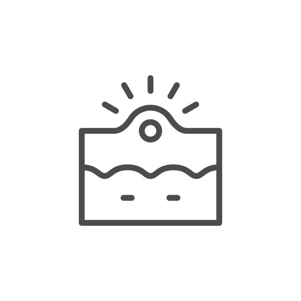 痤疮炎症线轮廓图标图片下载