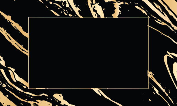 矢量优雅的黑色和金色邀请卡，背景。图片下载