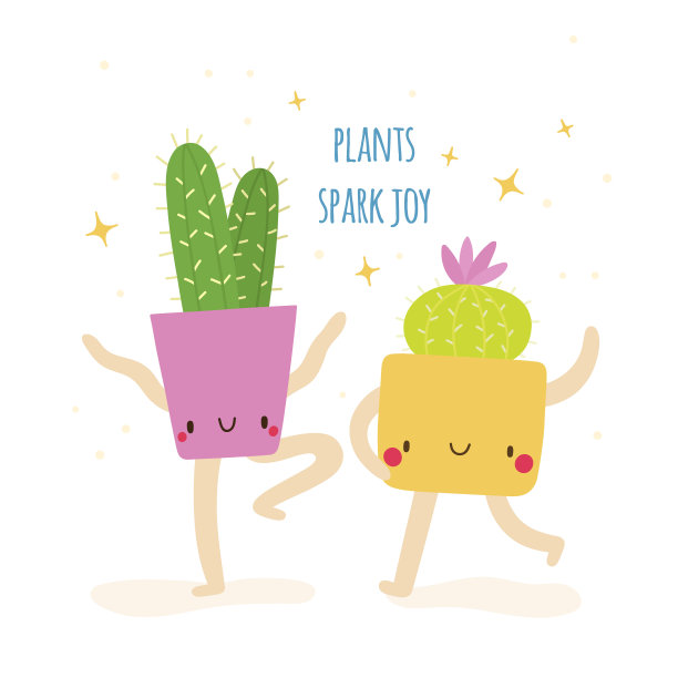 室内植物翩翩起舞，闪闪发光。图片下载