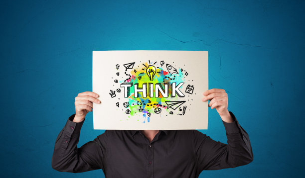 持纸者具有设计思维理念图片下载