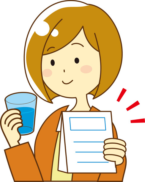 服用处方药的妇女图片下载