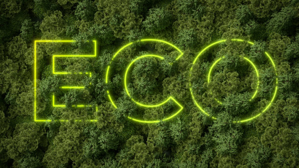 森林中的ECO字图片下载