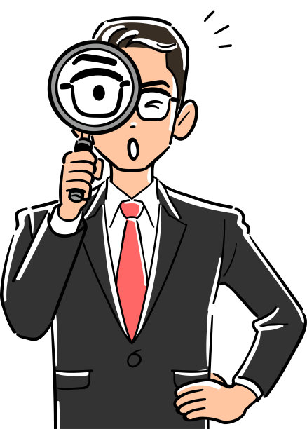 商人的上半身，戴着放大镜图片下载