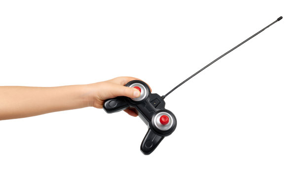 塑料RC发射机。玩具遥控接收器。图片下载